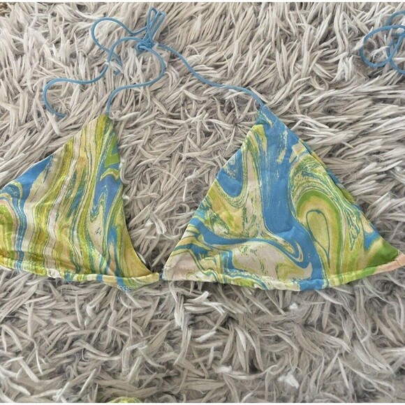 Bikini Swim Top & Skirt bottom cover Up Womens Small Resort Beach Swimming Pool - Picture 6 of 7